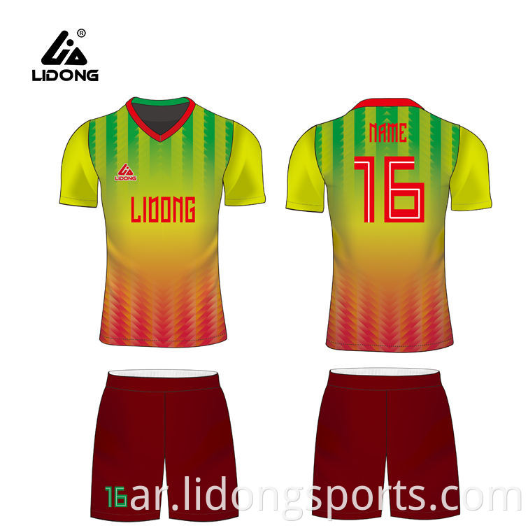 سوبر سبتمبر تصميم مخصص كرة القدم ارتداء قمصان كرة القدم الصين الجملة زي كرة القدم الرياضية